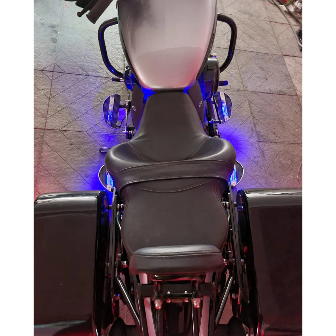 Rider Footboards( For Forward Foot Controls)- Chrome Detail( with LED) Edition