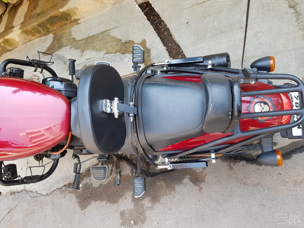 Sportster 48 – Rider Backrest(Snap on bike frame)