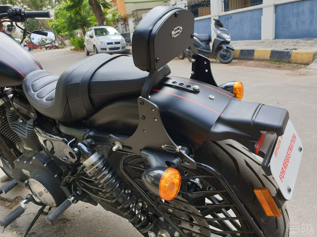 Sportster 48 – Pillion Backrest – Moulded Backrest Stout and Tall