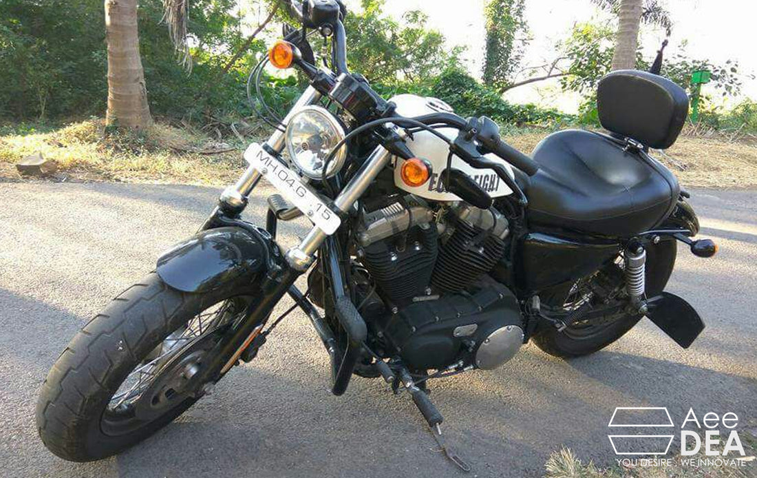 Sportster 48 – Solo Seat Optional Rider Backrest