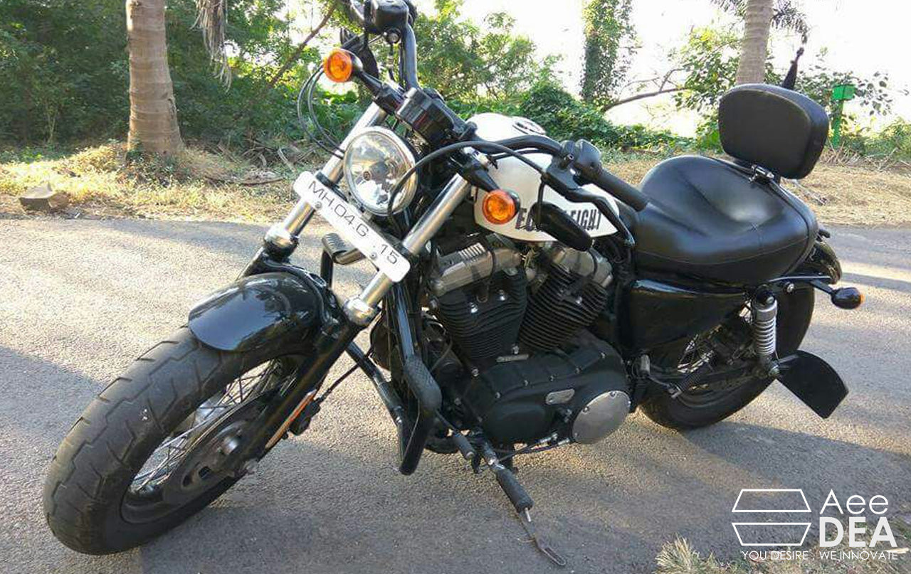 Sportster 48 – Solo Seat Optional Rider Backrest