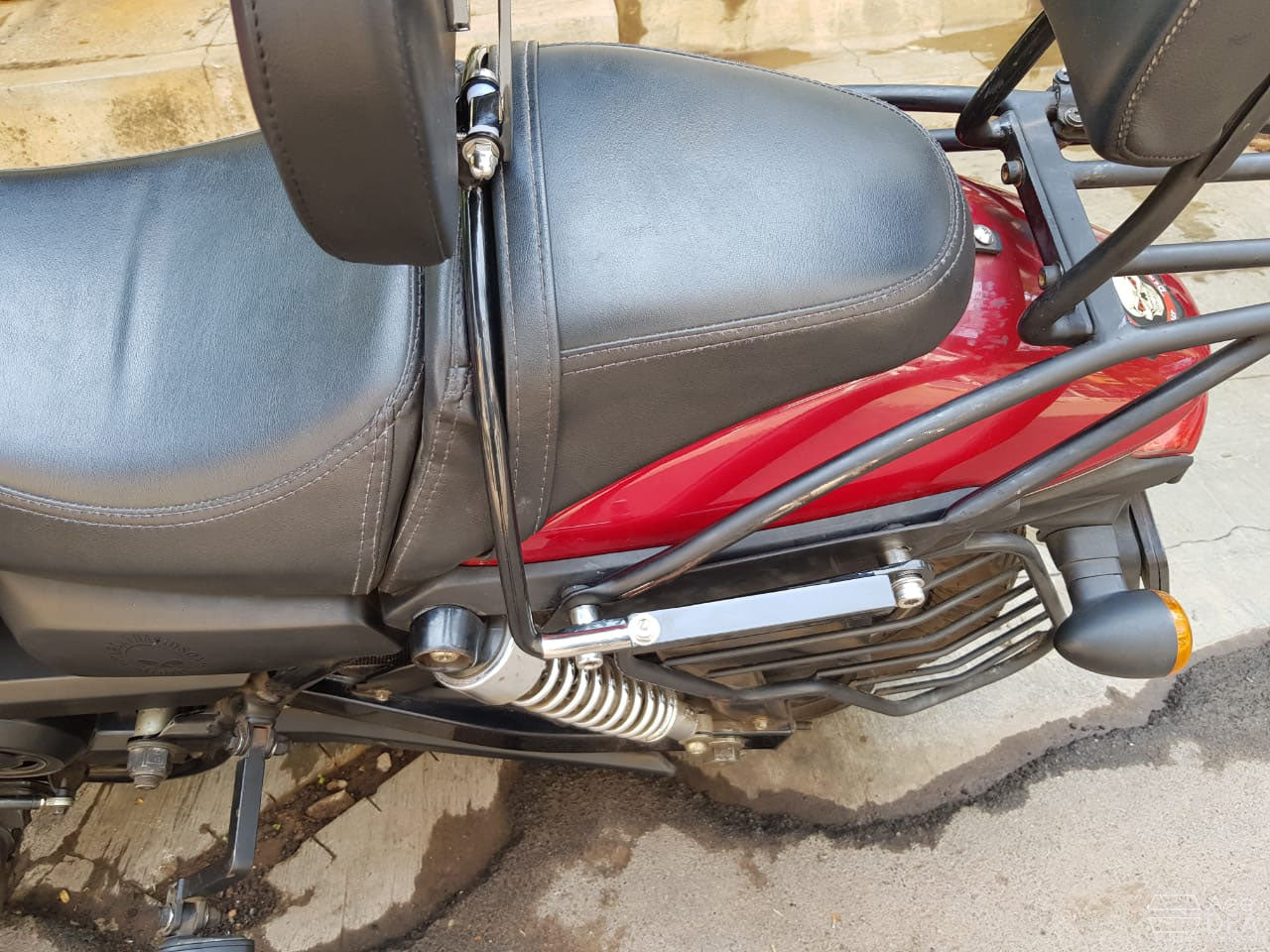 Sportster 48 – Rider Backrest(Snap on bike frame)