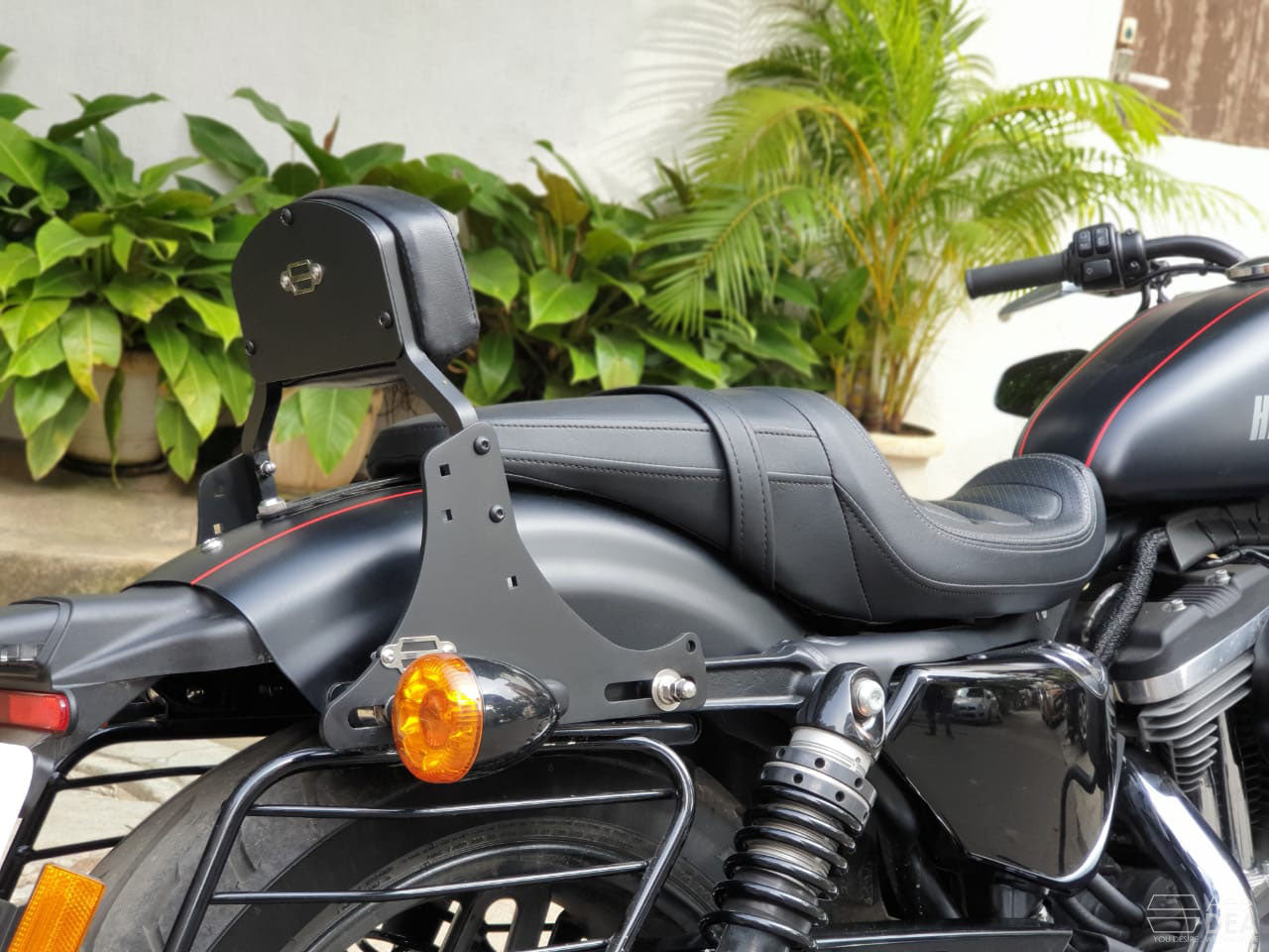 Sportster 48 – Pillion Backrest – Moulded Backrest Stout and Tall