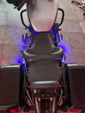 Rider Footboards( For Forward Foot Controls)- Chrome Detail( with LED) Edition