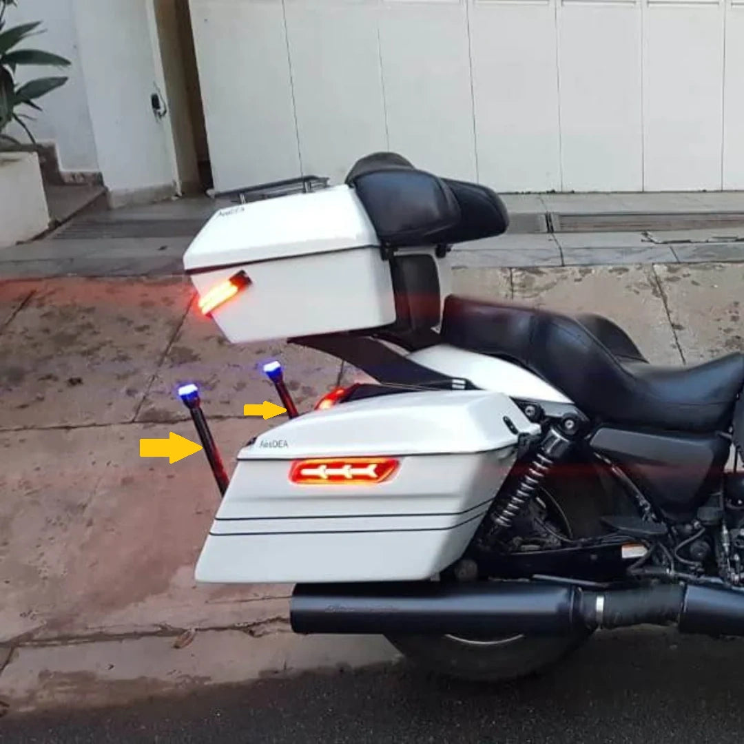 Royal Enfield Super Meteor 650 rear flagpole installation