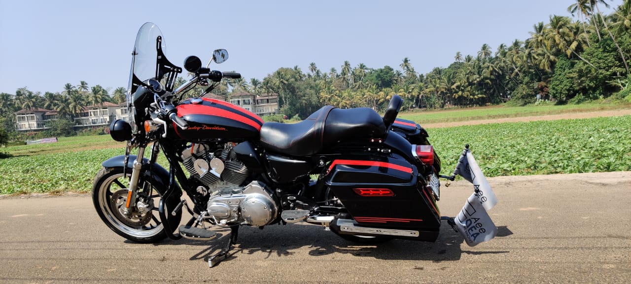 Custom 1200 – Pillion Backrest – Moulded Backrest Stout and Tall