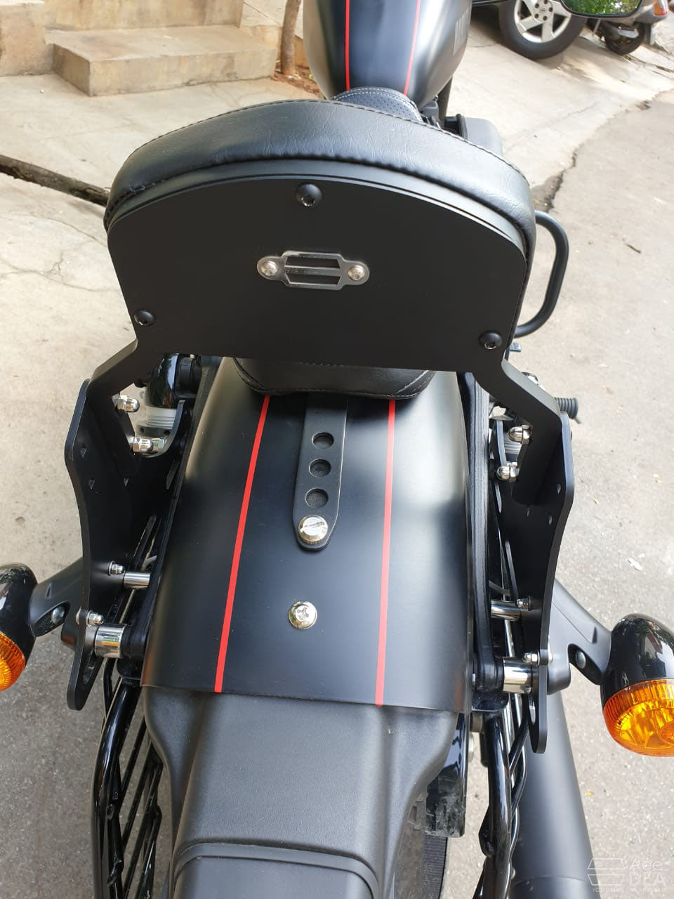 Sportster 48 – Pillion Backrest – Moulded Backrest Stout and Tall