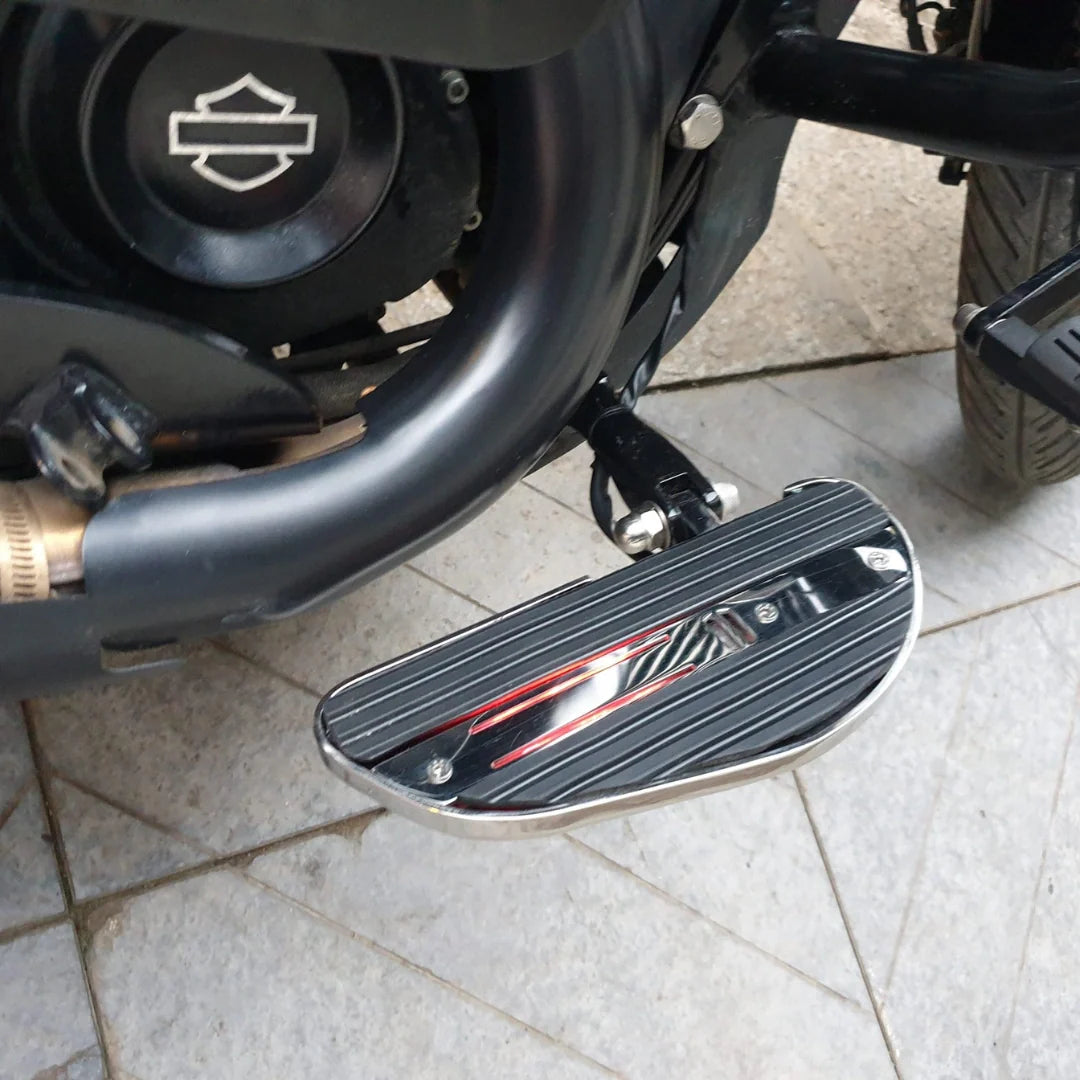 Custom forward control rider footboards by AeeDEA