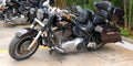 Harley Fat Boy side panniers with large touring storage capacity