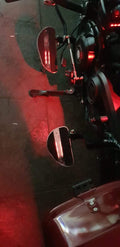 Rider Footboards( For Forward Foot Controls)- Chrome Detail( with LED) Edition
