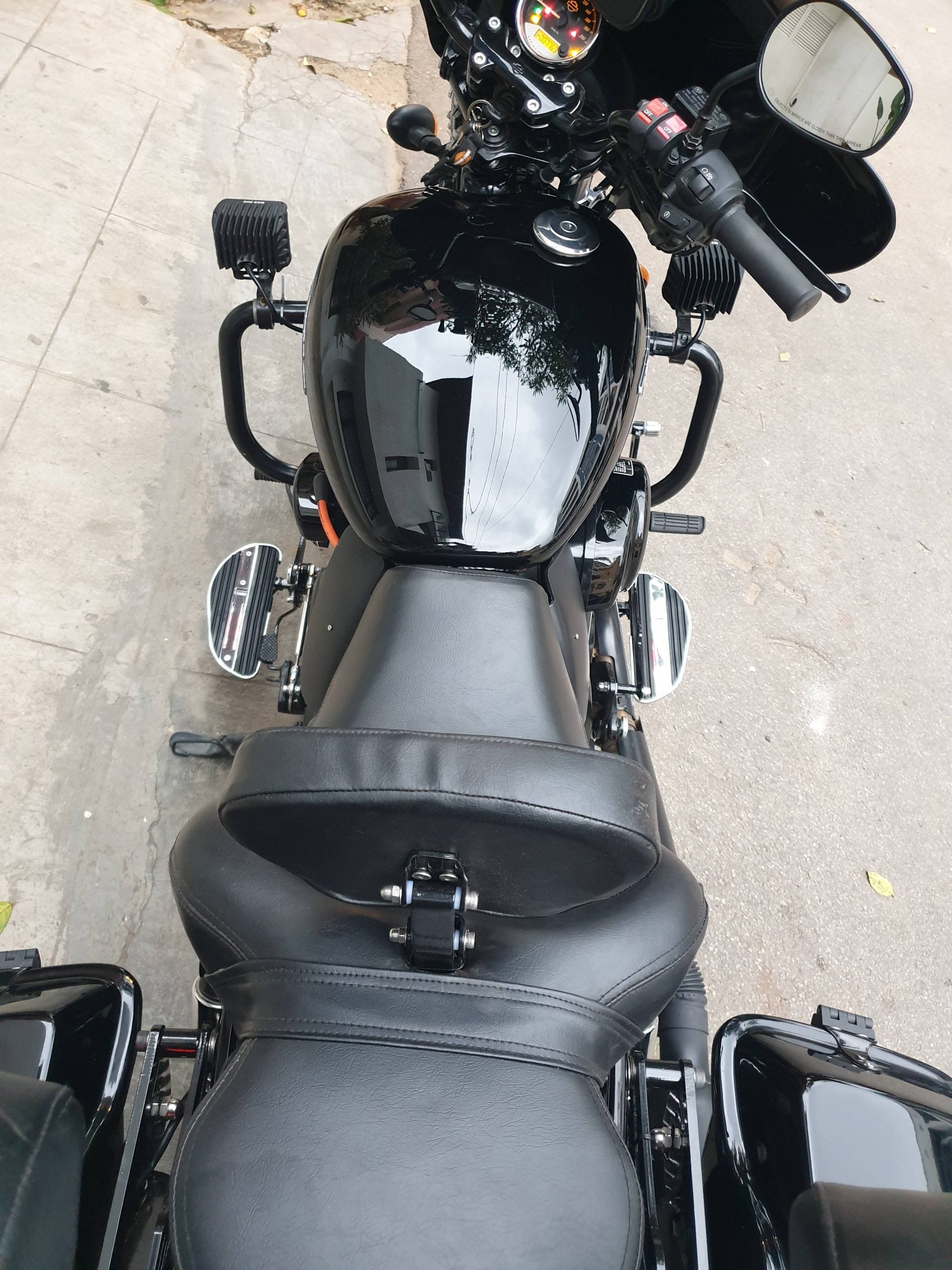 Rider Footboards( For Forward Foot Controls)- Chrome Detail( with LED) Edition