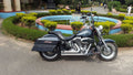 FRP construction Harley Fat Boy side panniers for touring
