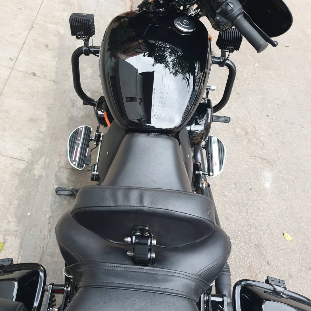 Harley forward control footboards with integrated LED lighting