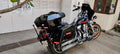 Lockable Harley Low Rider side panniers with secure luggage storage
