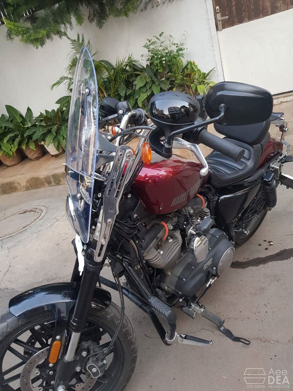 Adjustable windscreen for Harley Davidson Sportster 48
