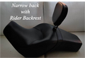 Custom 1200 – Full Seat Optional Rider Backrest