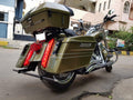Lockable Harley Fat Boy touring saddlebags with secure latches