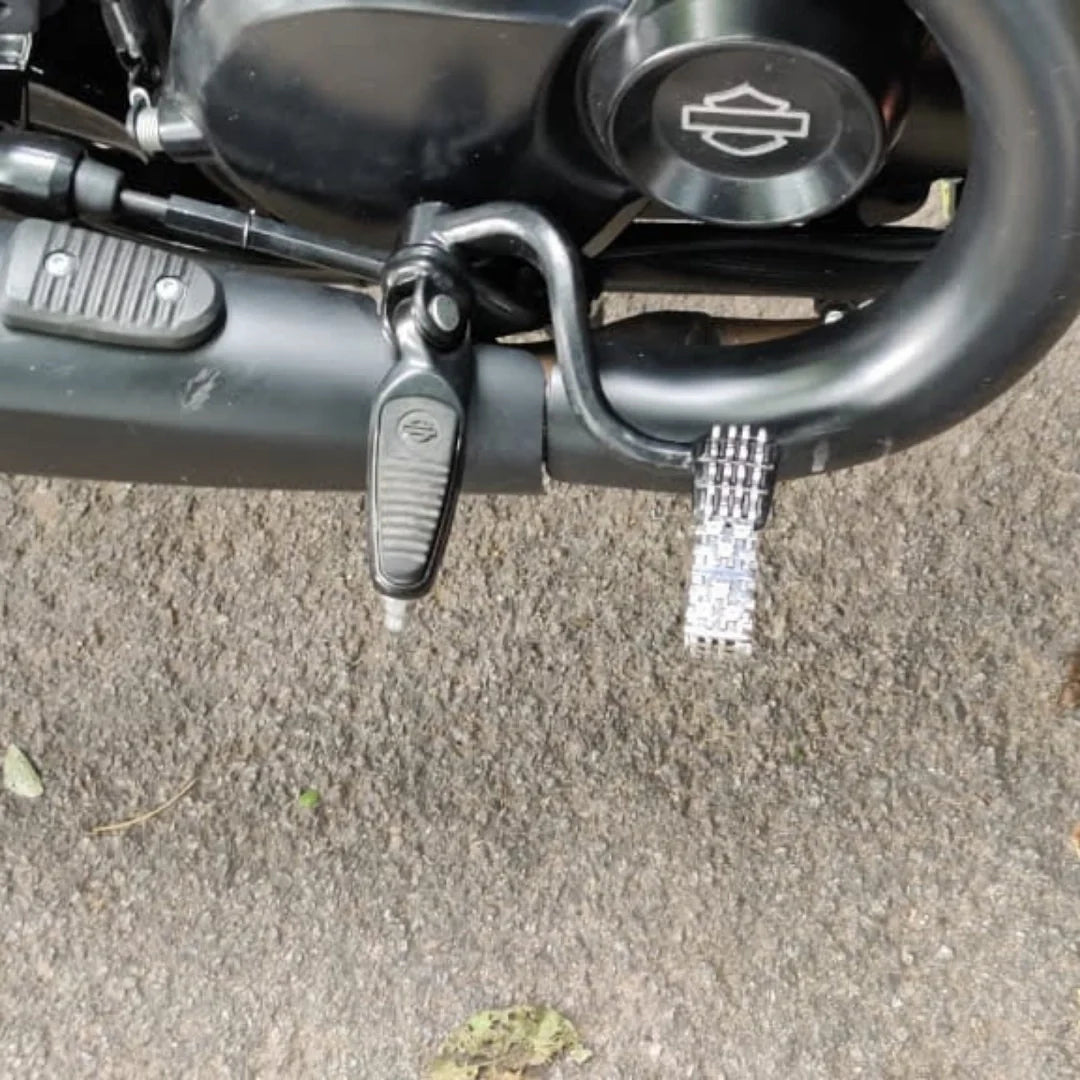 Side view of Harley-Davidson Street Rod brake pedal extension