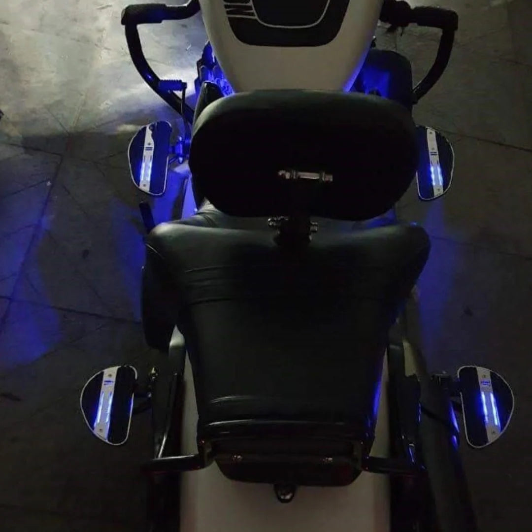Premium Harley rider footboards with rubber grip inserts