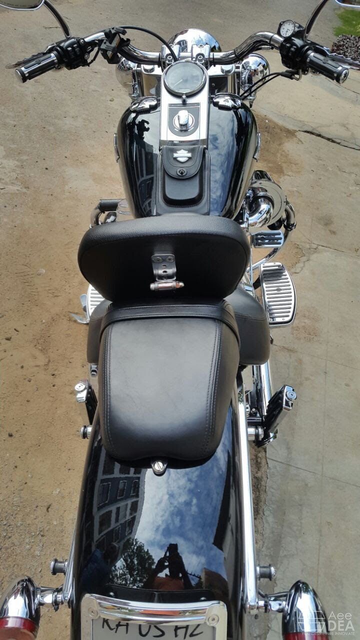 Rider comfort backrest upgrade for Harley Fat Boy 2018