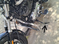 Close up view of motorcycle side stand boot by AeeDEA