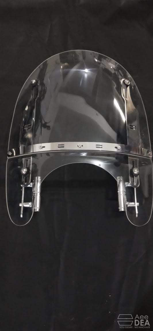 Sportster 48 windshield with adjustable height and tilt
