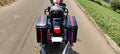 Matte black Harley Davidson Sportster 48 side panniers