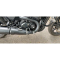 Harley Street Rod Brake Pedal Extender installed on motorcycle